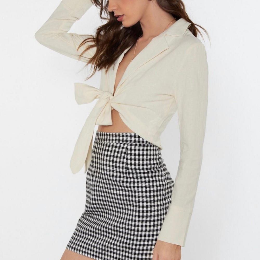 Crop tie top